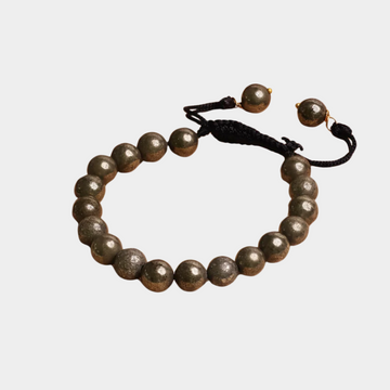 Pyrite Thread Bracelet For Confidence & Empowerment