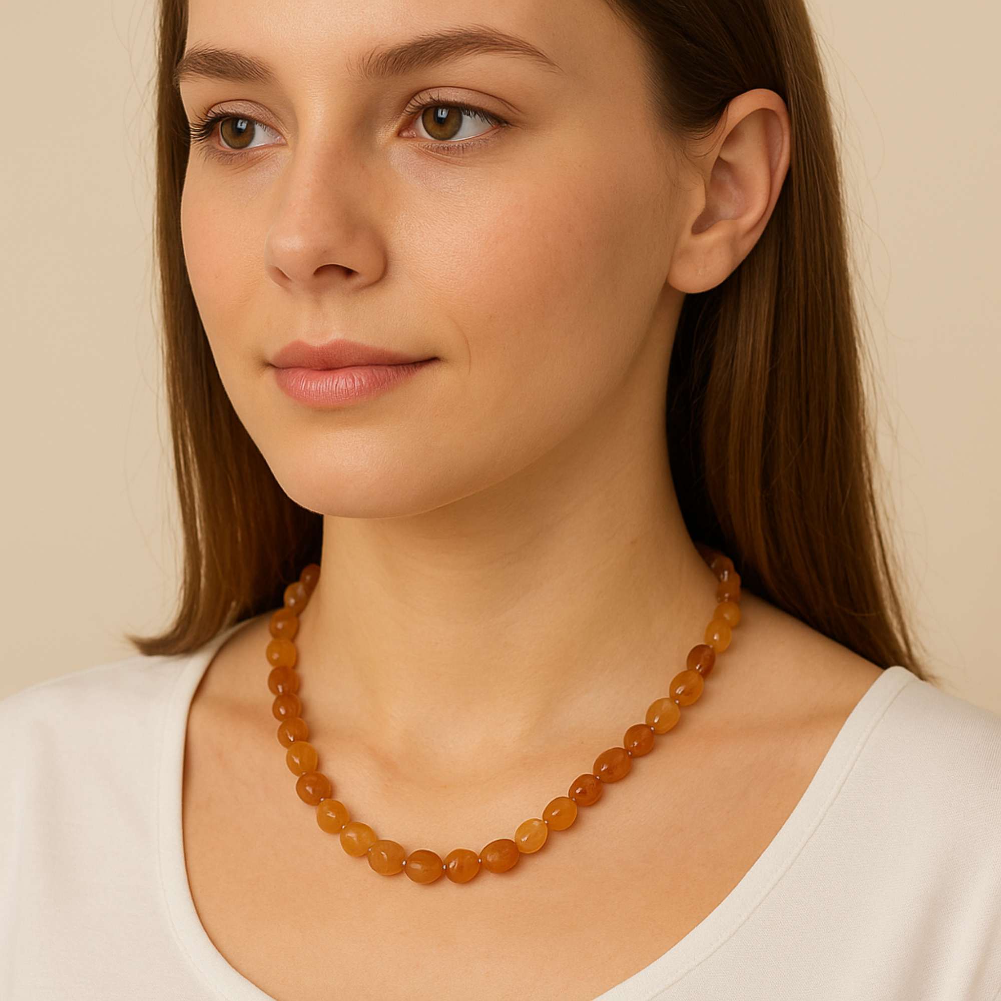 Amber Agate Necklace For Earthy Elegance & Everyday Confidence
