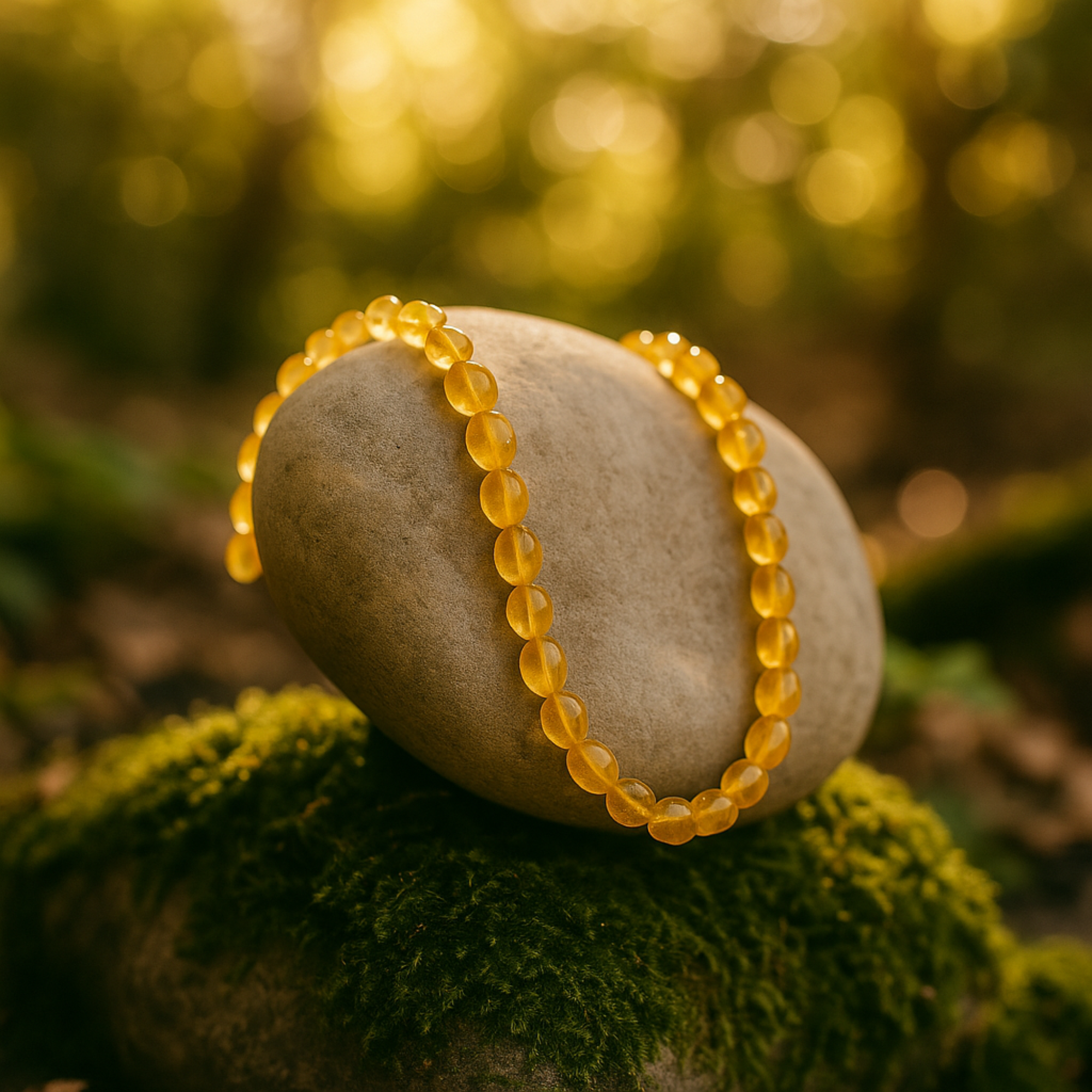 Citrine Chip Bead Necklace For Abundance & Boost Confidence