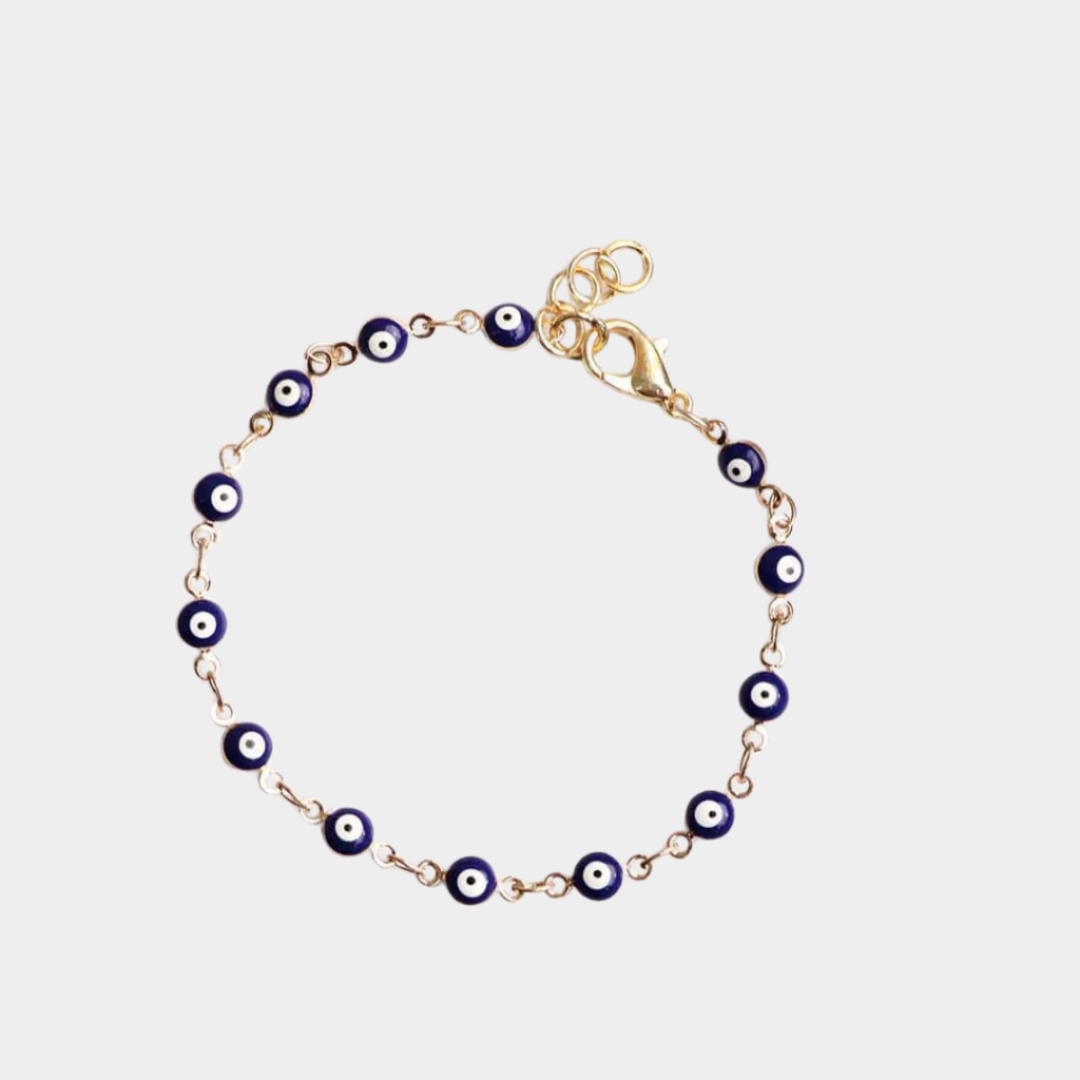 Evil Eye Chain Bracelet with Charm