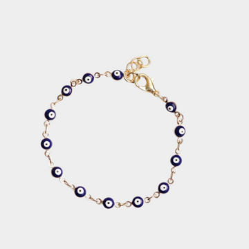 Evil Eye Chain Bracelet with Charm