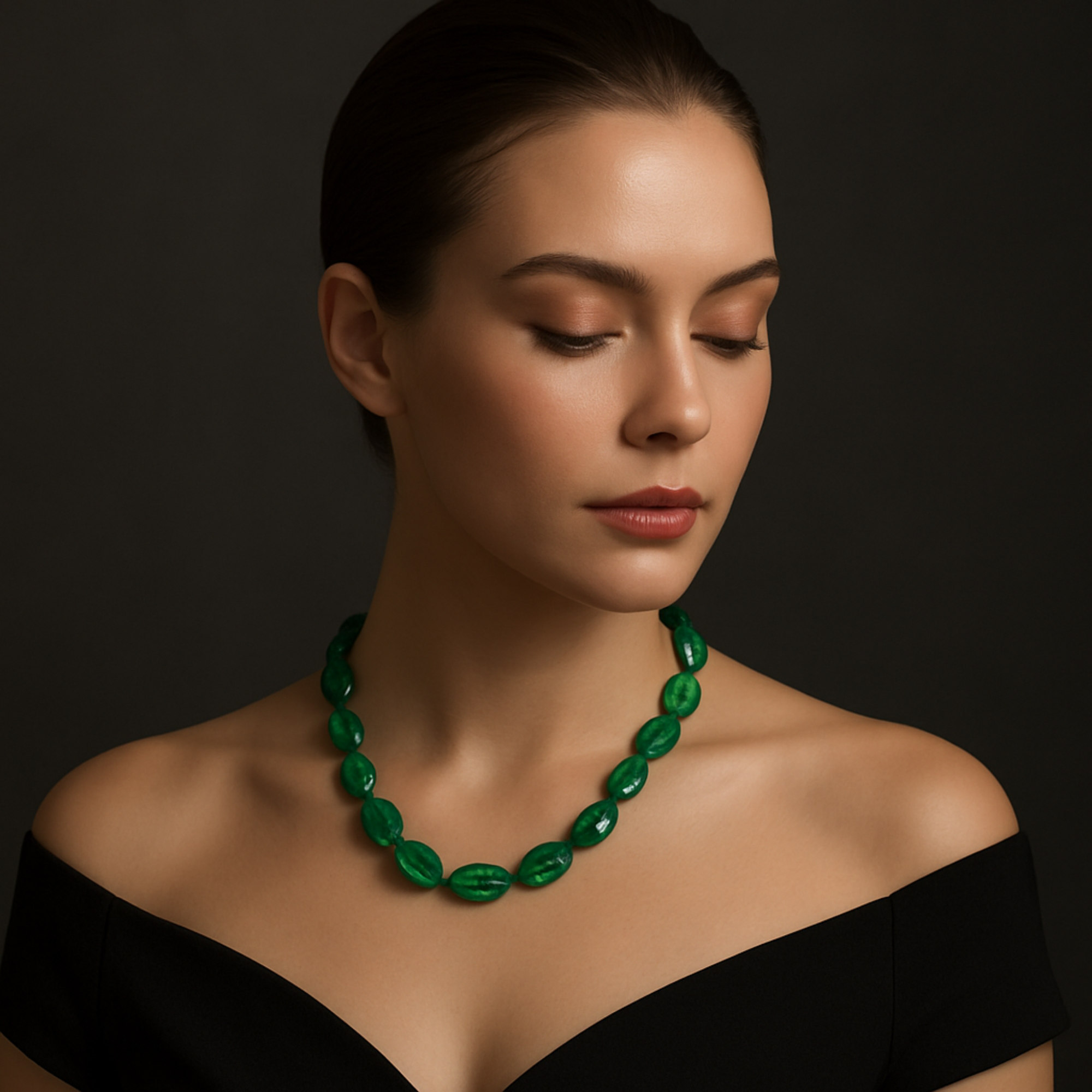 Green Agate Beaded Necklace For Clarity, Confidence & Everyday Glow
