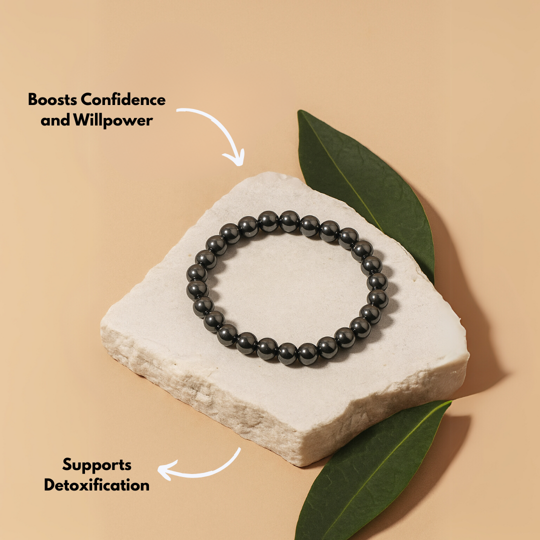 Grounding Hematite Crystal Bracelet For Confidence