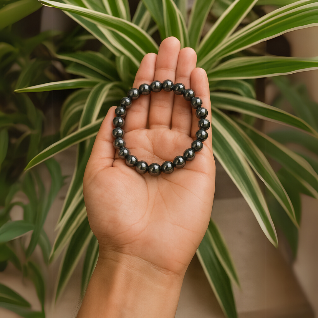 Grounding Hematite Crystal Bracelet For Confidence