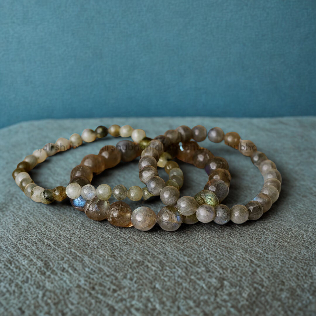 Labradorite Round Beads Bracelet for Spiritual Growth