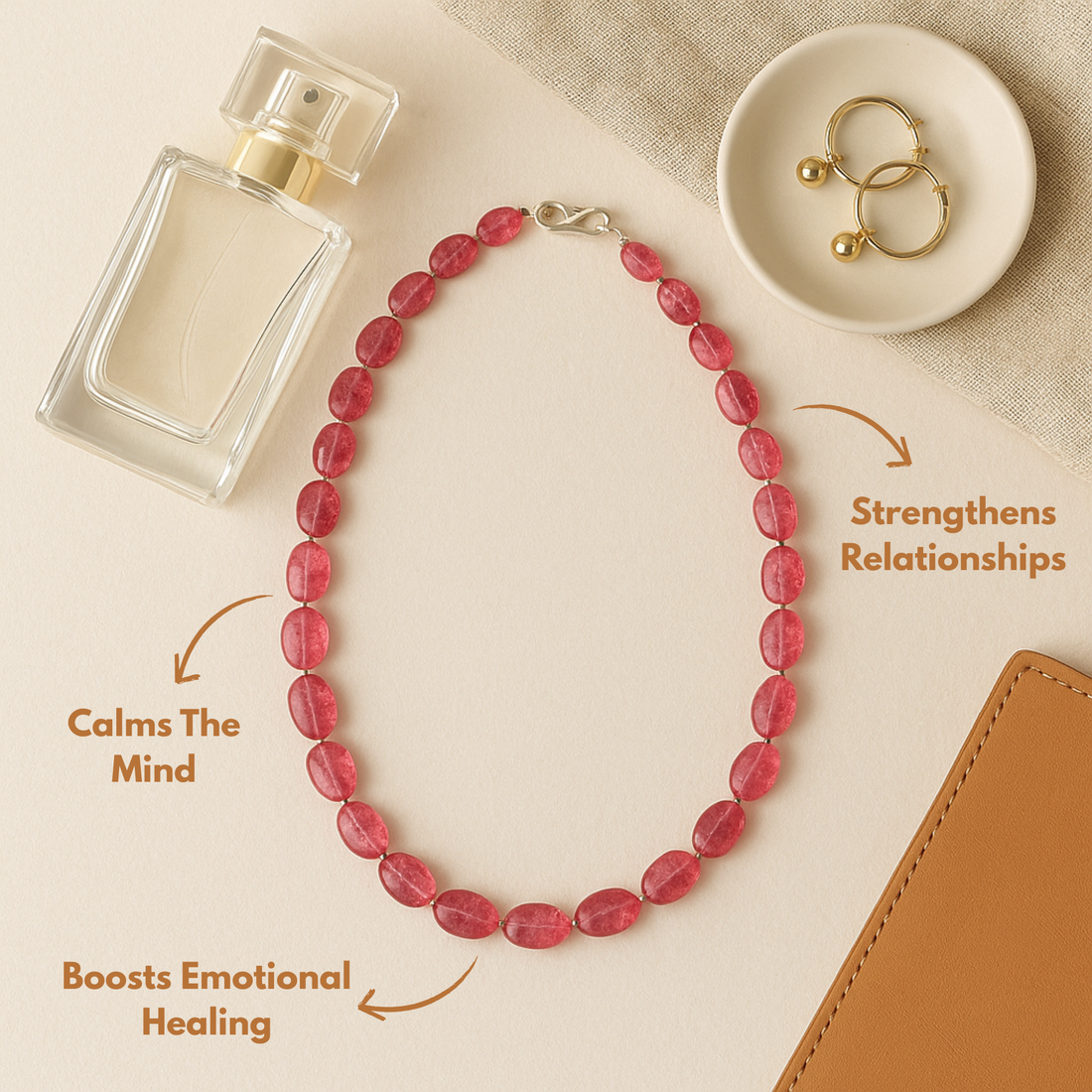 Pink Tourmaline Necklace To Radiate Elegance, Invite Love & Serenity