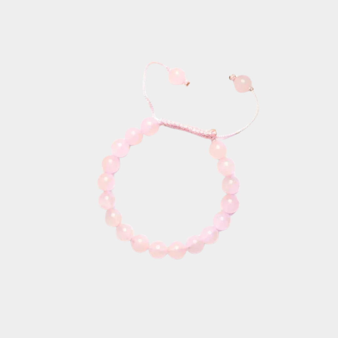Rose Quartz Thread Bracelet for Love & Self-Healing